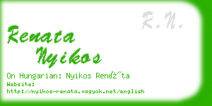 renata nyikos business card